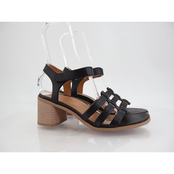 Vionic Maisy Sandals Womens Size 9.5 Block Heel Slingback Strappy Black - Picture 1 of 10